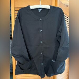 Women’s black scrub jacket